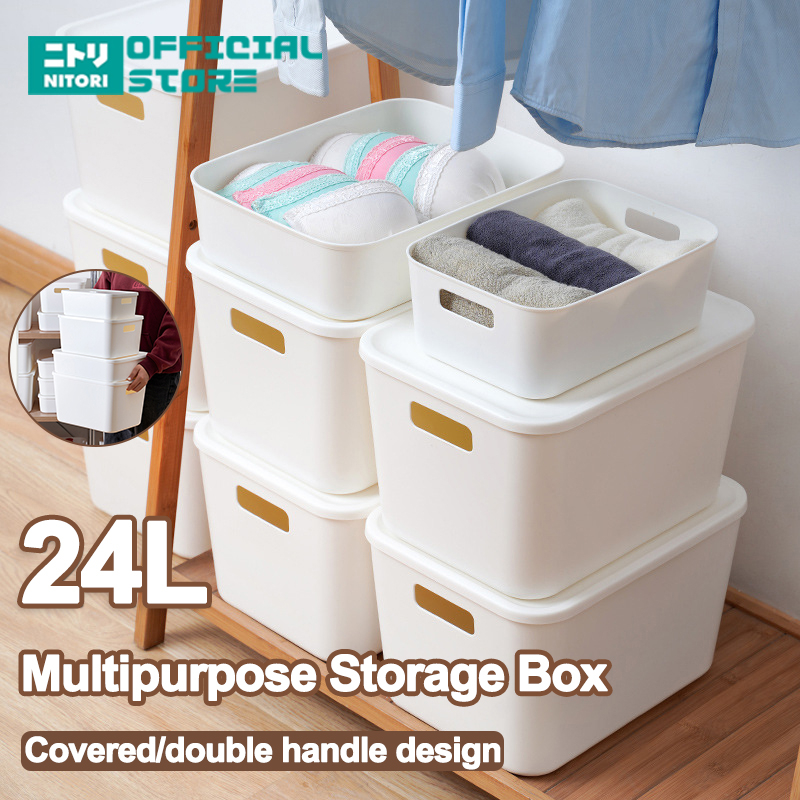 NITORI Japanese storage box MUJI storage box plastic container with lid