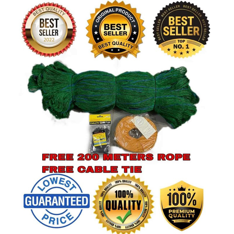 NET / CHICKEN NET / RANGE NET 1.5 x 8ft x 50 meters Free: Rope