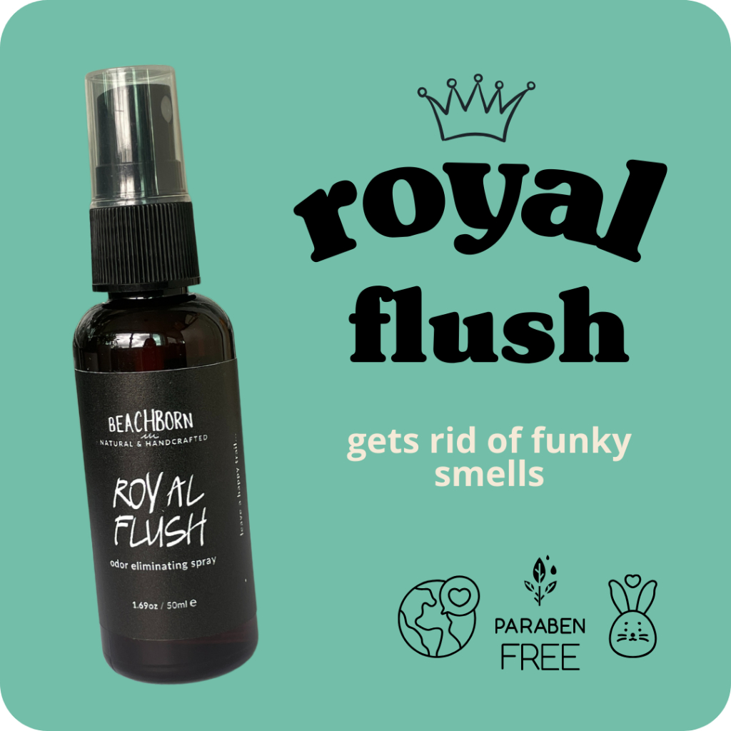 beachborn royal flush odor eliminator spray toilet spray before you go poop spray sanitizer room