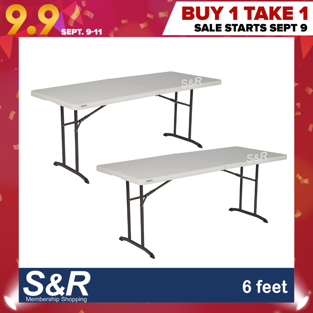 Lifetime Fold In Half Almond Table 6ft 1pc | Shopee Philippines