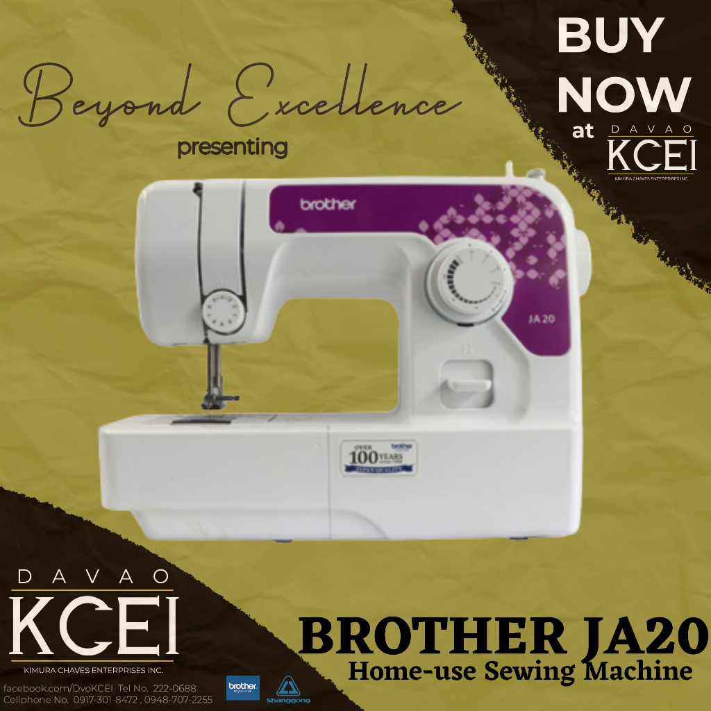 Brother JA20 Homeuse Sewing Machines Shopee Philippines