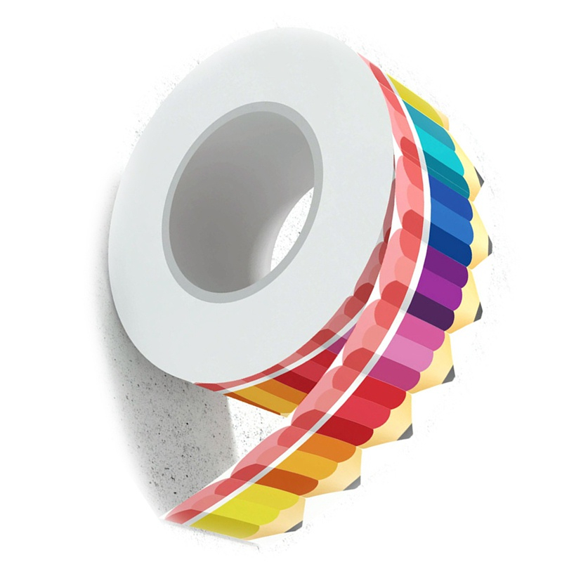Stripe Scalloped Border Sticker Trim Bulletin Borders Stickers Self ...