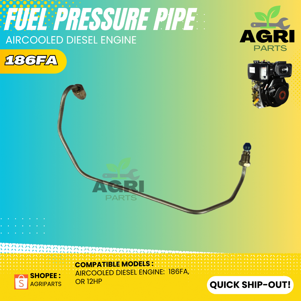 FUEL PRESSURE PIPE 186FA, 12HP / HIGH PRESSURE PIPE DIESEL ENGINE