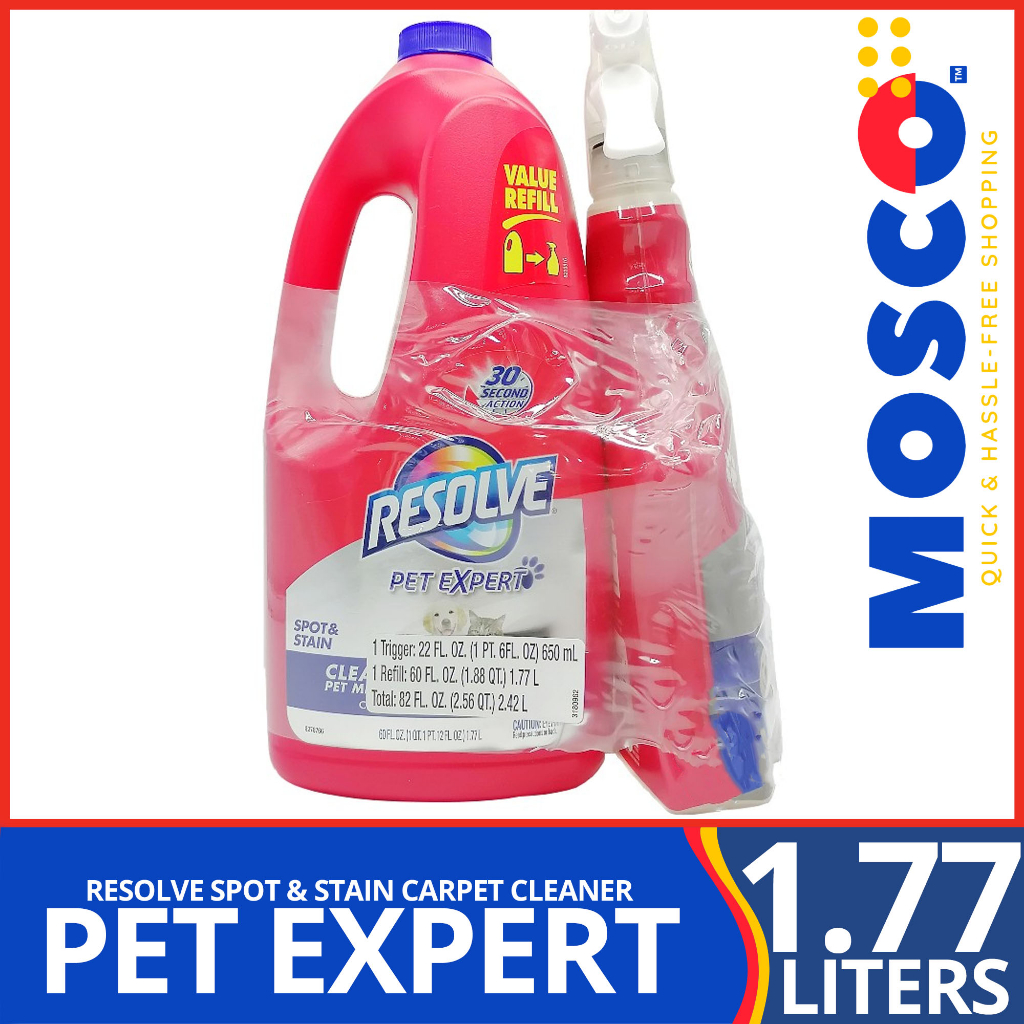 RESOLVE Pet Expert Spot & Stain Carpet Cleaner 650mL + 1.77L Refill