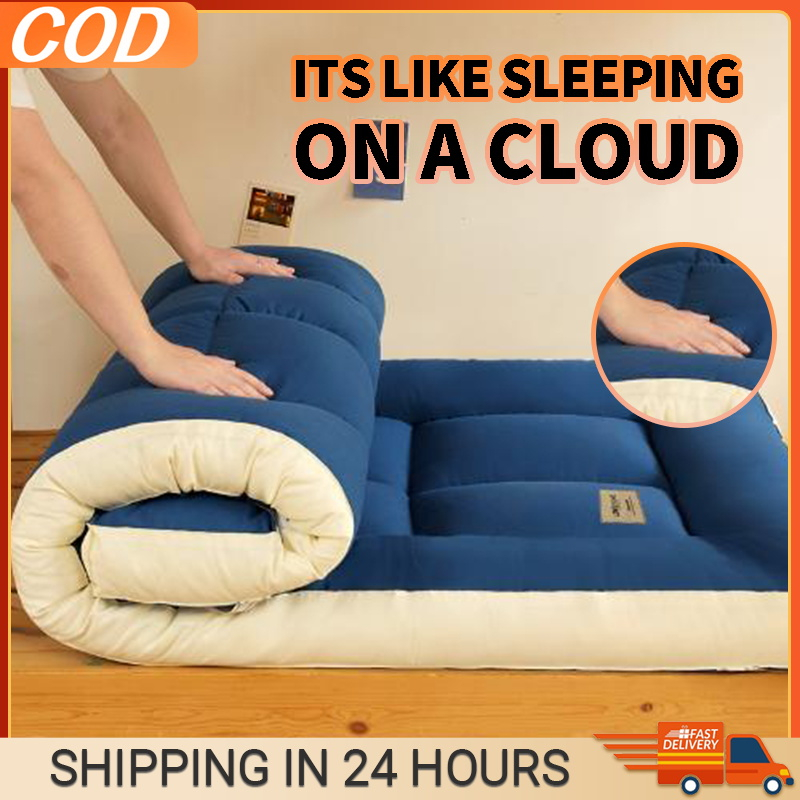 【COD】Thicker Mattress Topper Single/ Queen/King Tatami Foldable