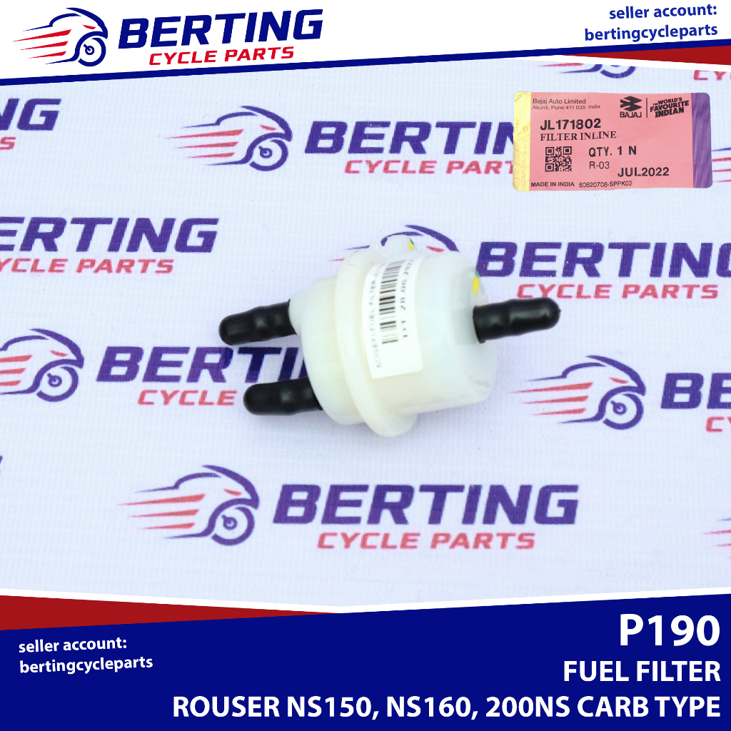 FUEL FILTER INLINE Rouser NS150 NS160 NS200 200NS CARB TYPE Genuine