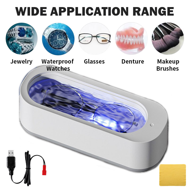45000 Hz High Frequency Ultrasonic Glasses Cleaning Machine with USB