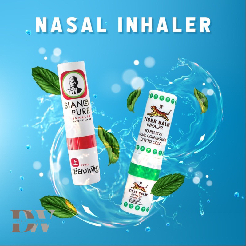 DW Nasal Inhaler Aromatherapy Fresh Cooling Menthol Herb Eucalyus ...