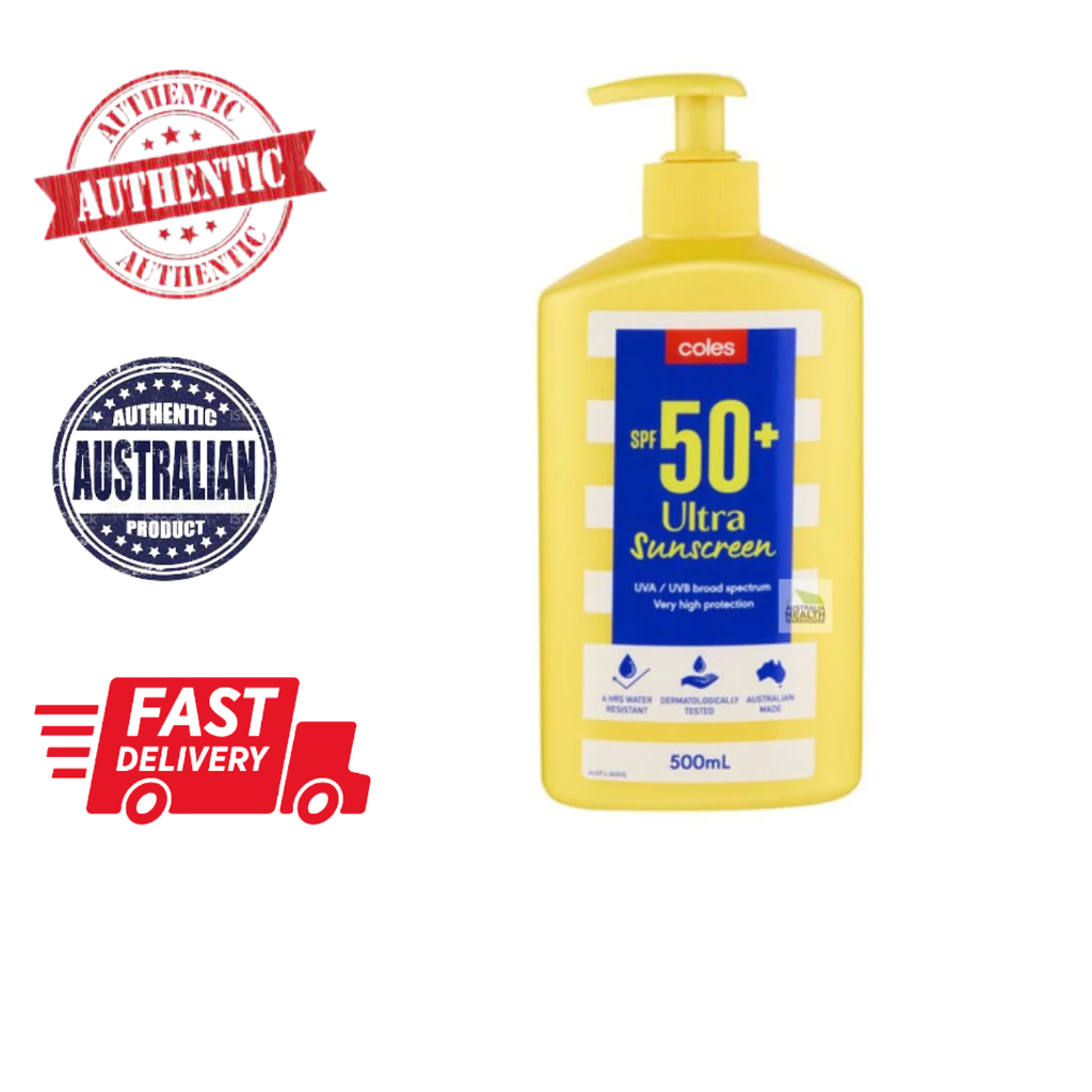 Coles SPF 50+ Ultra Sunscreen Lotion UVA & UVB Shopee Philippines