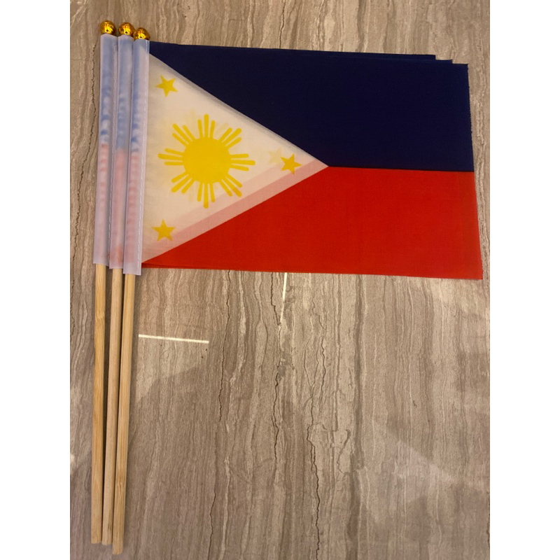 UN Flag Nylon 3 pcs 14x21 cm on Red Bamboo Stick | Shopee Philippines