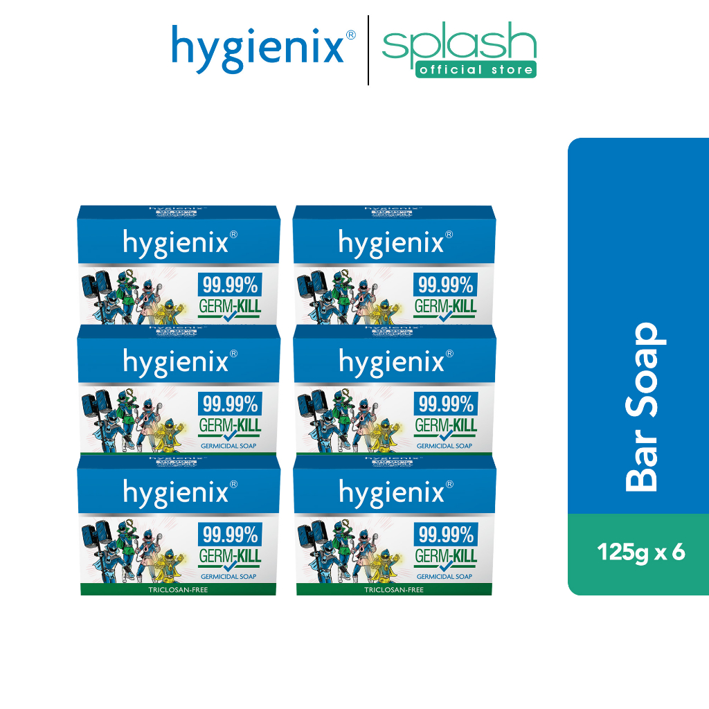 Hygienix AntiBacterial Germicidal Bar Soap with Moisturizer 125g Set of