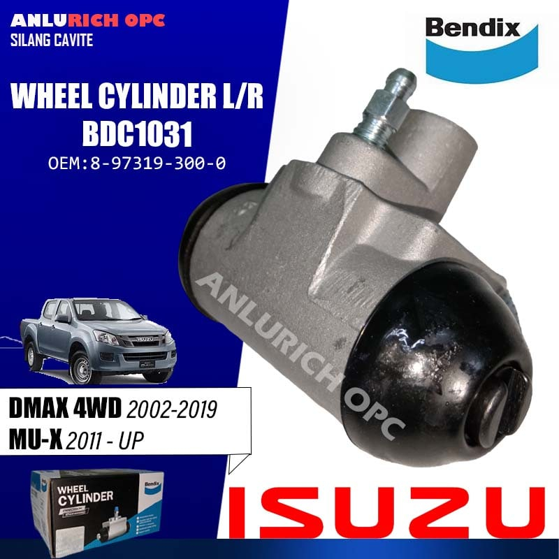 BENDIX WHEEL CYLINDER L/R for ISUZU DMAX 2007 - UP/DMAX 4WD 2002-2019 ...