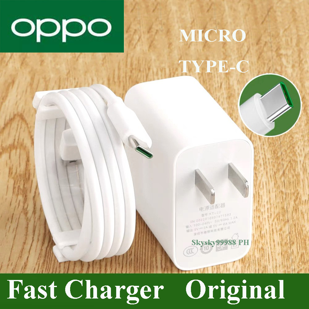 Oppo Original Fast Charger 20w Quick Charging For All Android Type C 