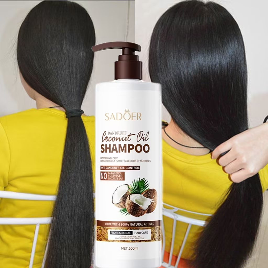 SADOER Coconut Oil Shampoo Anti Dandruff Oil Control Hair Care Shampoo