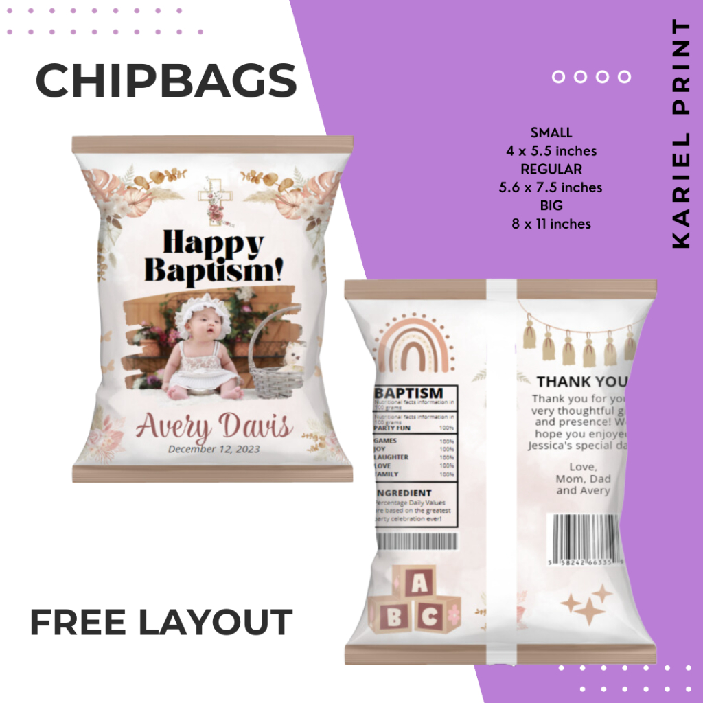 20pcs Personalized Favor Bags for First Birthday - The Big One