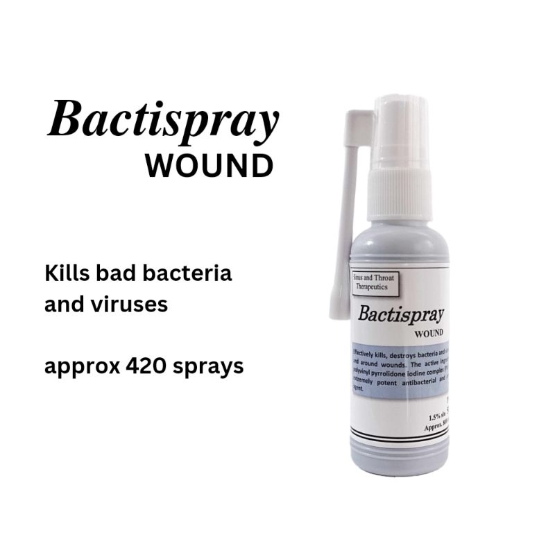 Bactispray Antiseptic Spray for Wounds (approx 420 sprays) Shopee