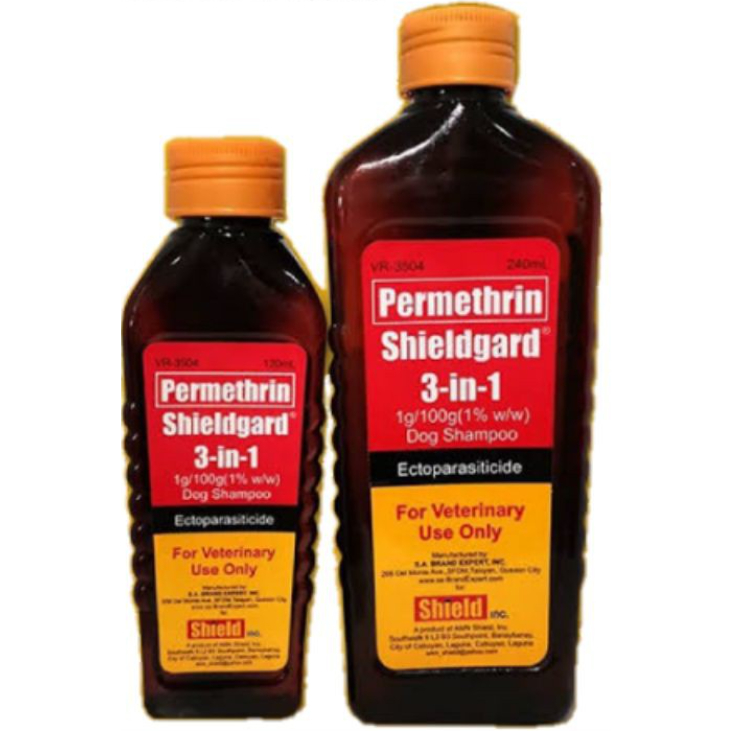 Permethrin Shieldgard (120240ml) 3in1 Ectoparasiticide Dog Shampoo