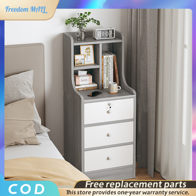 Secure and Stylish Bedside Table with Lockable Drawer Perfect for
