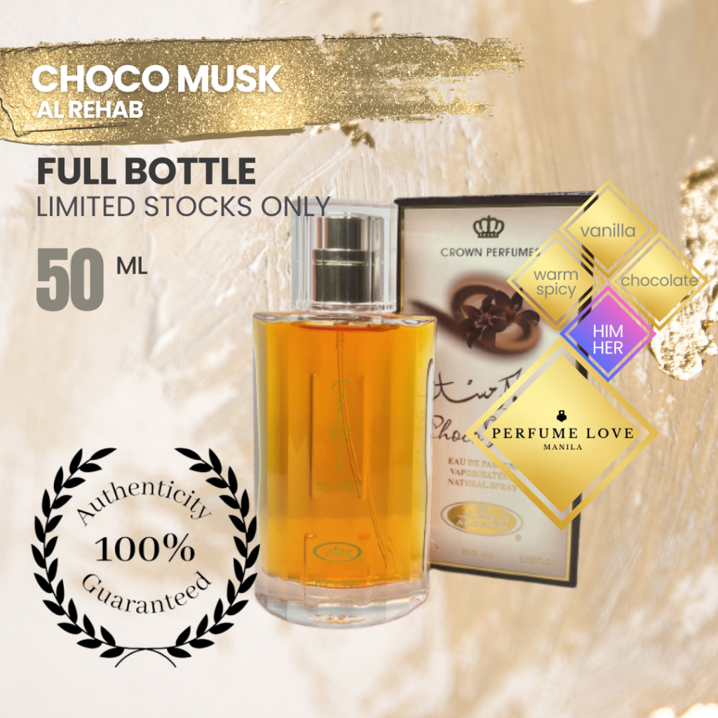 FULL BOTTLE Al rehab choco musk 50ml bottle | Shopee Philippines