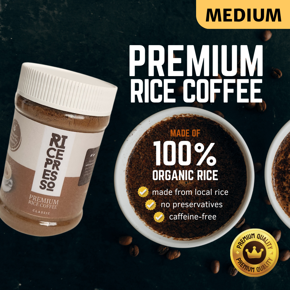 Ricepresso Rice Coffee (Medium) Organic and Caffeinefree herbal