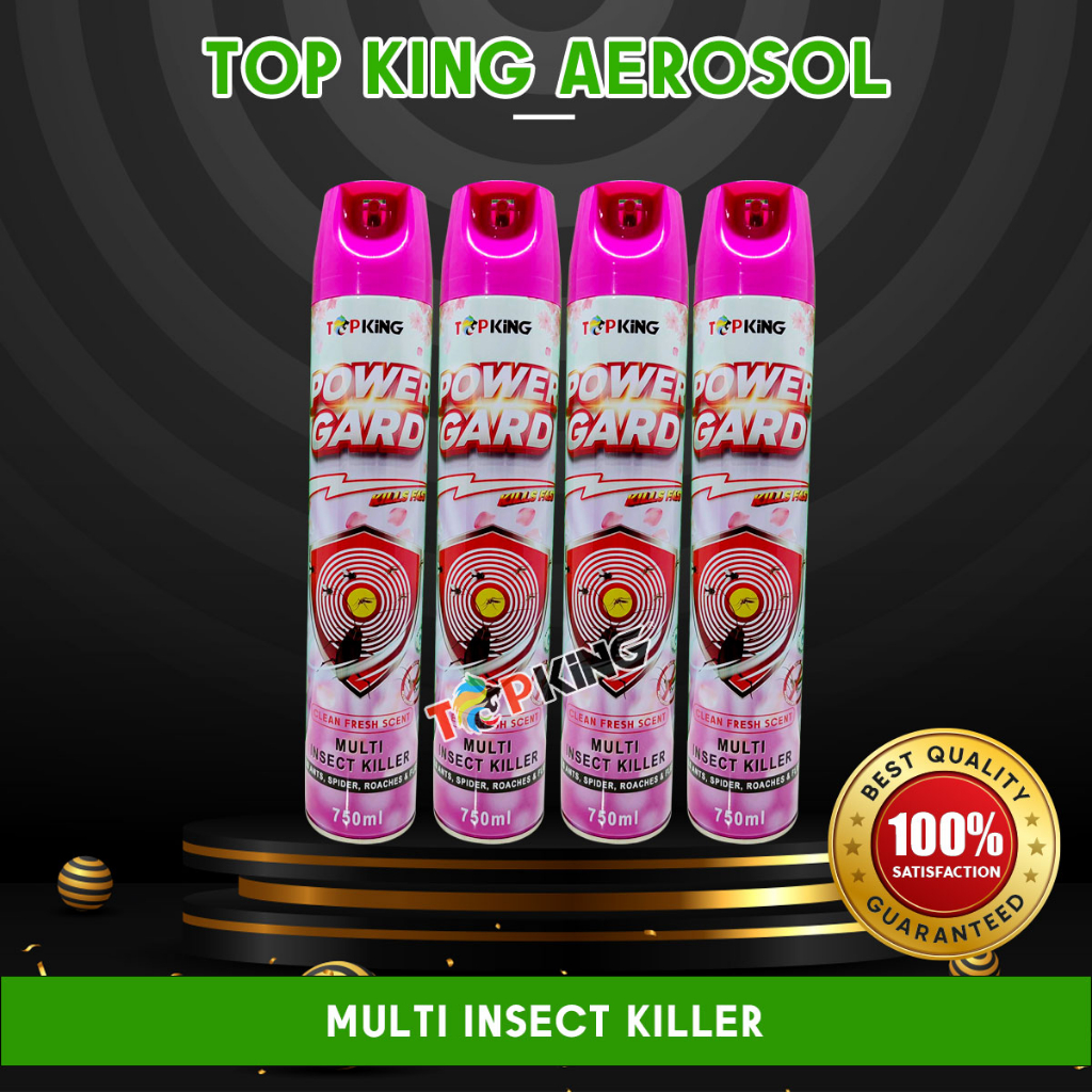 TopKing Multi Insect Killer Spray Fresh Natural Scent, Kills Flies