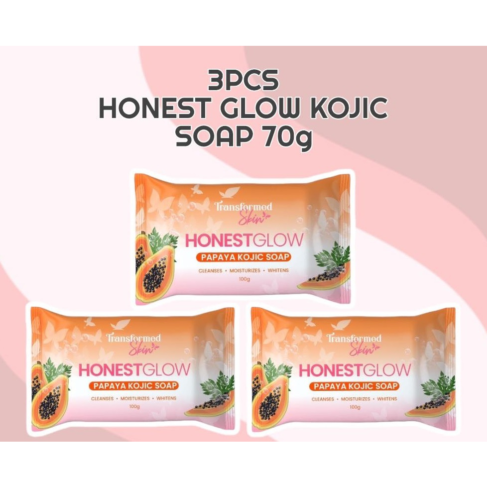 Honest Glow Kojic Papaya Soap G Pcs Shopee Philippines