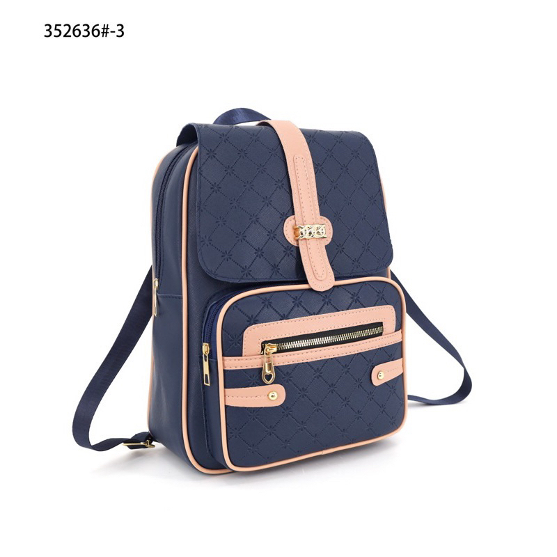 Guess striped backpack discount