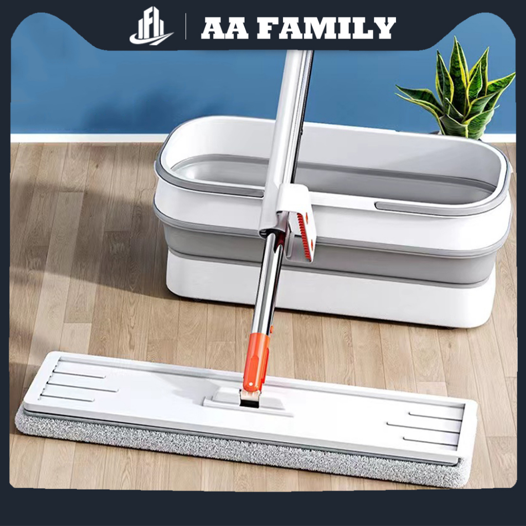 Mop 360 Rotating Lengthen Flat Mop Free Hand Washing Flat Mop Cleaner