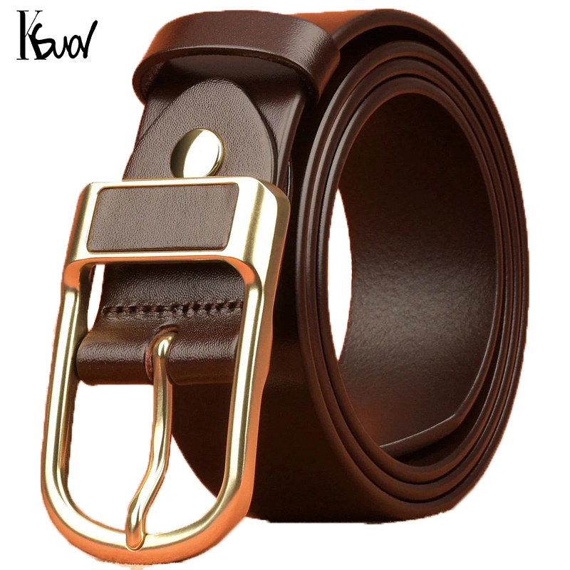 Ksual Black Leather Belt For Men Fashion Casual Garrison Belt 115CM ...