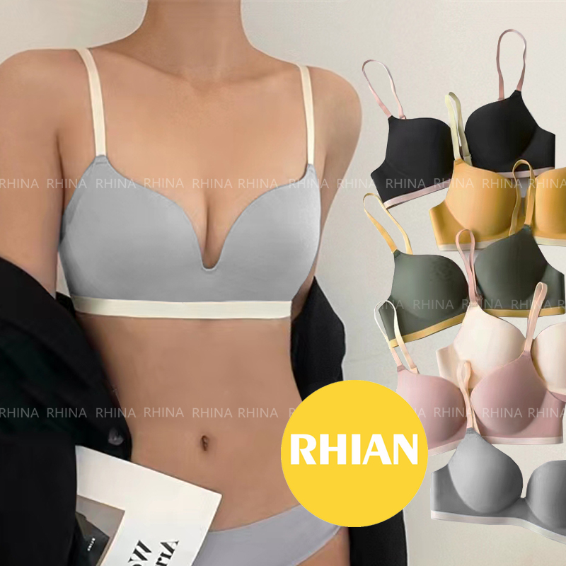 Rhian Women push up bra Sexy bra gathering bralette with foam non wire  seamless Underwear