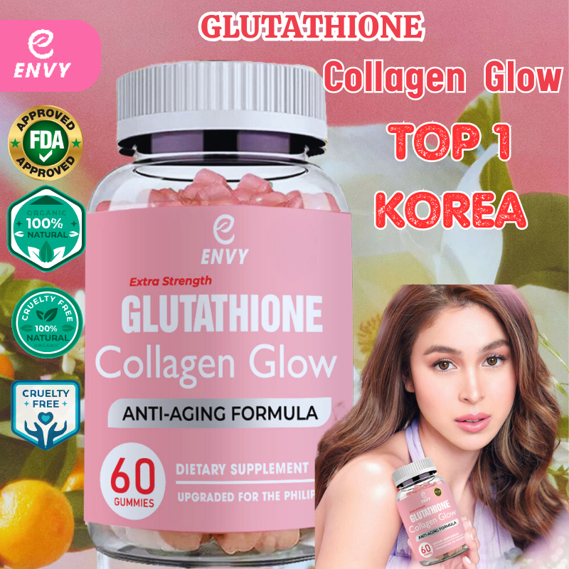 [AVAILABLE] Envy Glutathione Collagen Glow Gummies Anti-Aging Whitening ...