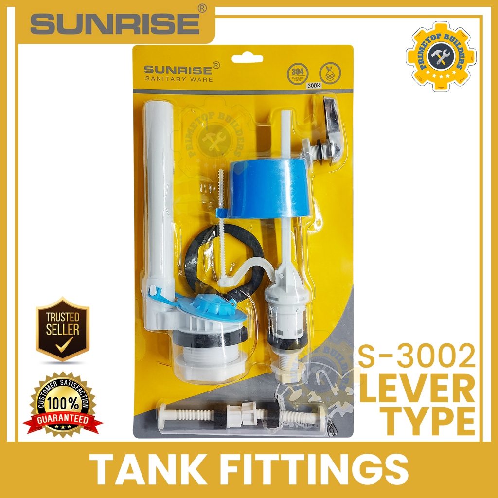 SUNRISE Water Closet Tank Fittings / Toilet Tank Fittings (Lever Type