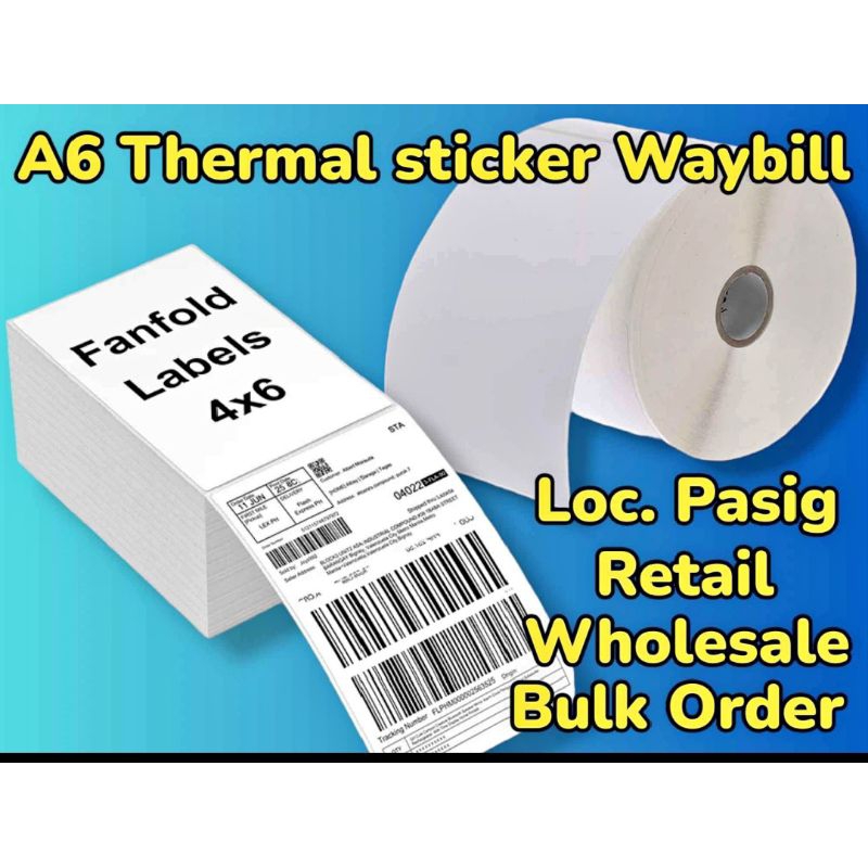 Waybill Sticker Paper Fold Shopee Philippines