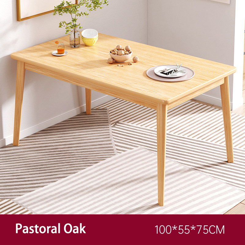 YOTAIL Simple family dining table small table for 24 people wooden leg