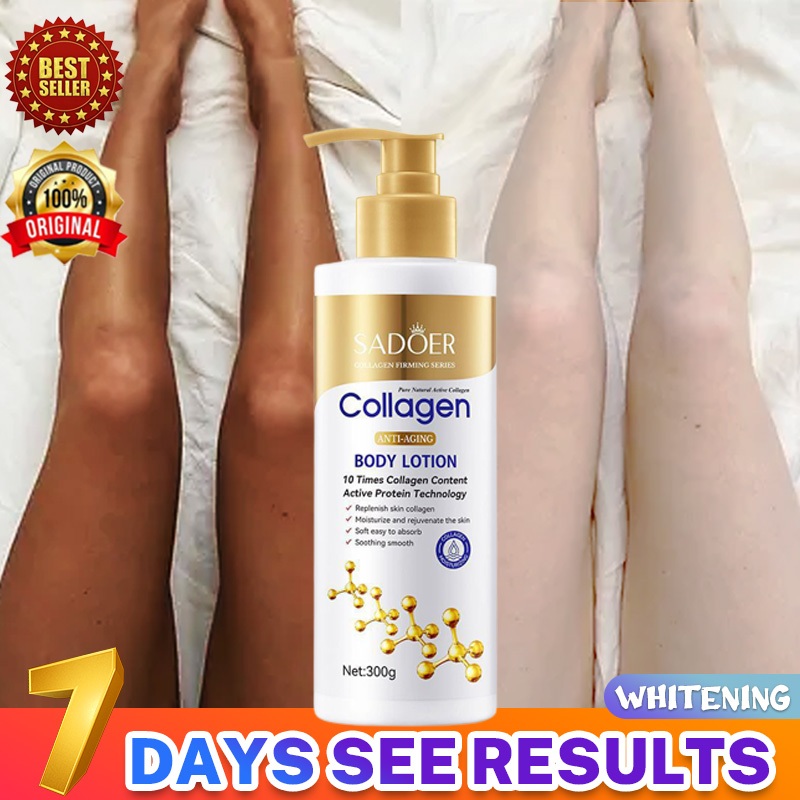 Yanjiayi Collagen Whitening Body Lotion Anti Wrinkle Moisturizing Improve Dark Skin 300g 7176