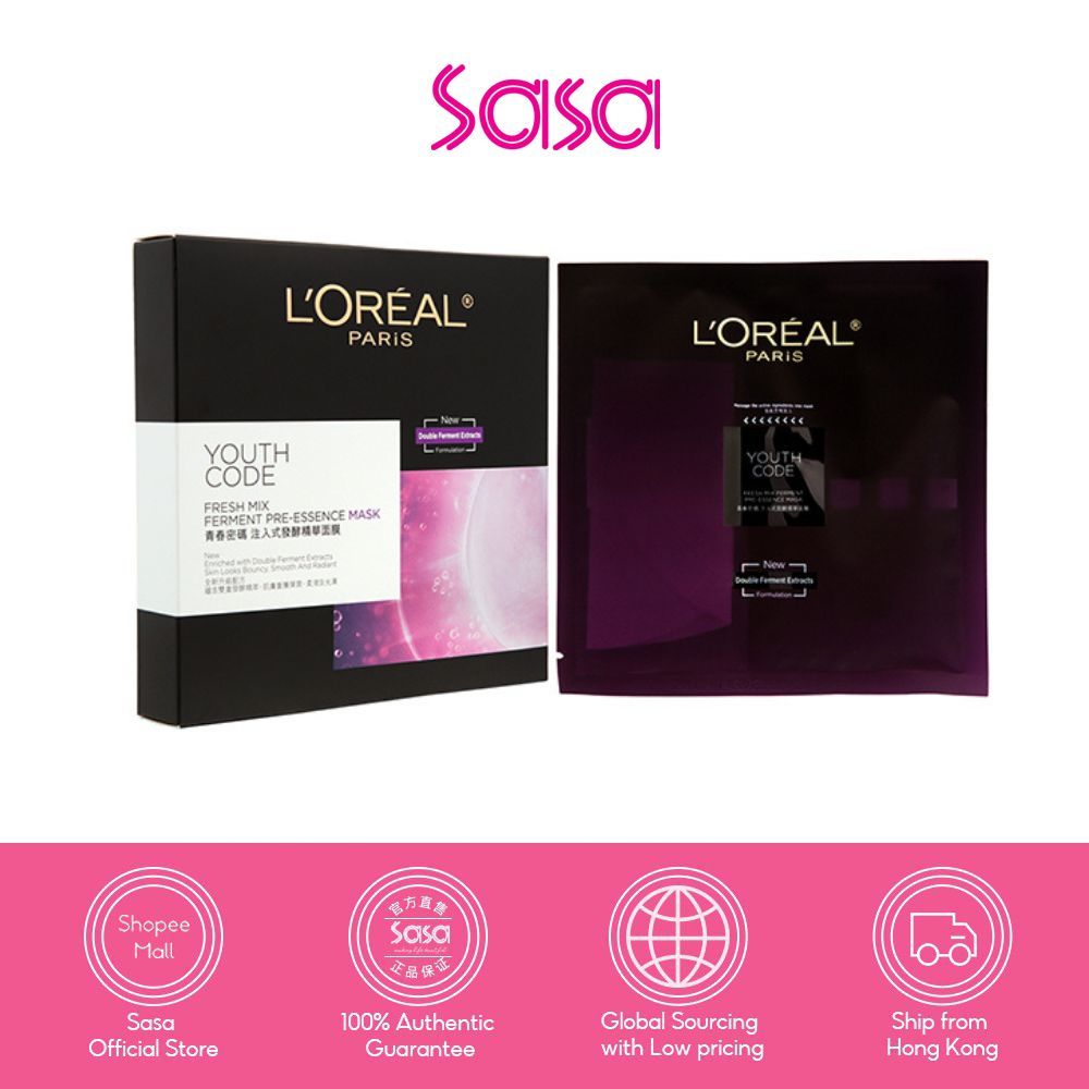 L'Oreal Paris Youth Code Fresh Mix Ferment Pre-Essence Mask 5pcs ...