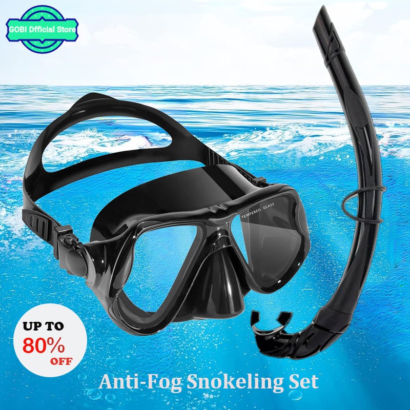 GOBI Snorkeling Set Adult Snorkel Diving Mask Anti-Leak Snorkel for ...