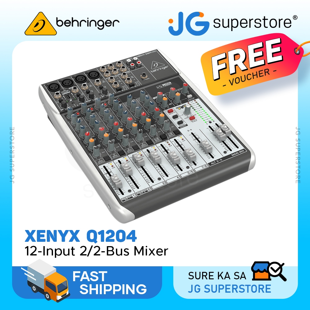 Behringer XENYX Q1204 Premium LowNoise 12Input 2/2Bus HighHeadroom