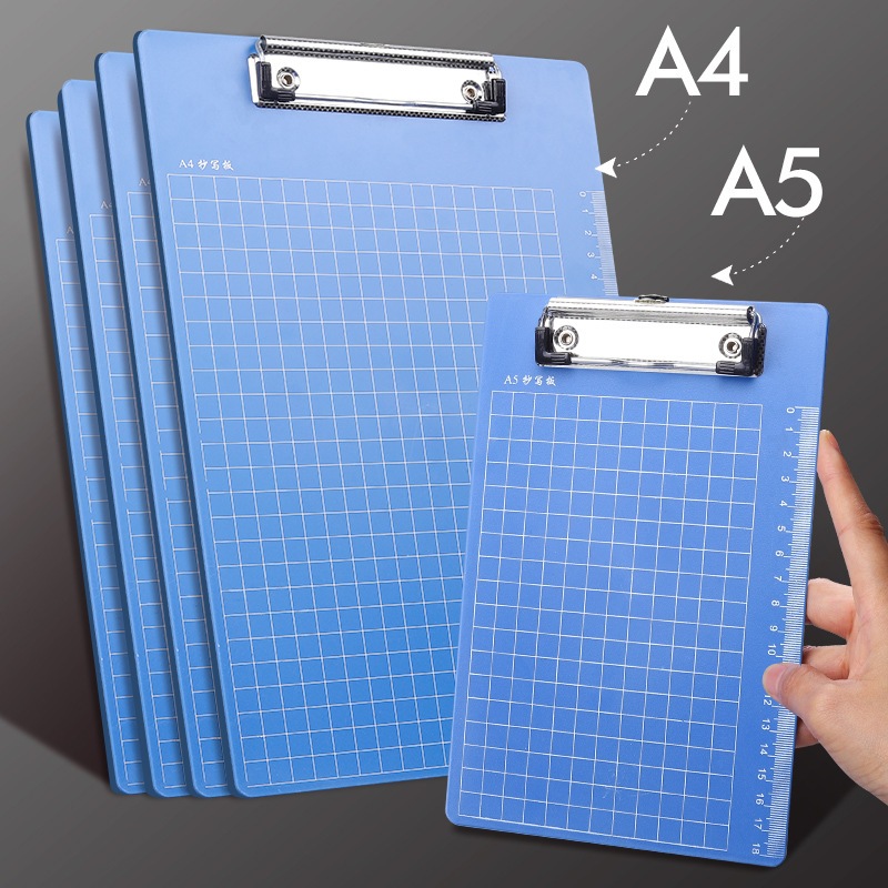 A4 / A5 BENDABLE CLIPBOARD WITH MEASUREMENT FOR OFFICE AND SCHOOL