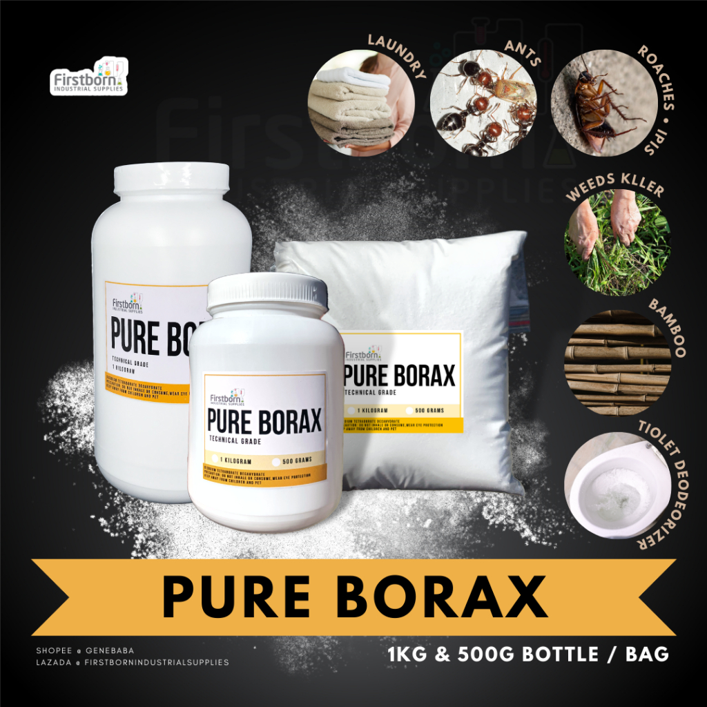 Pure Borax Powder 1kg 500g Gardening Whitening Laundry