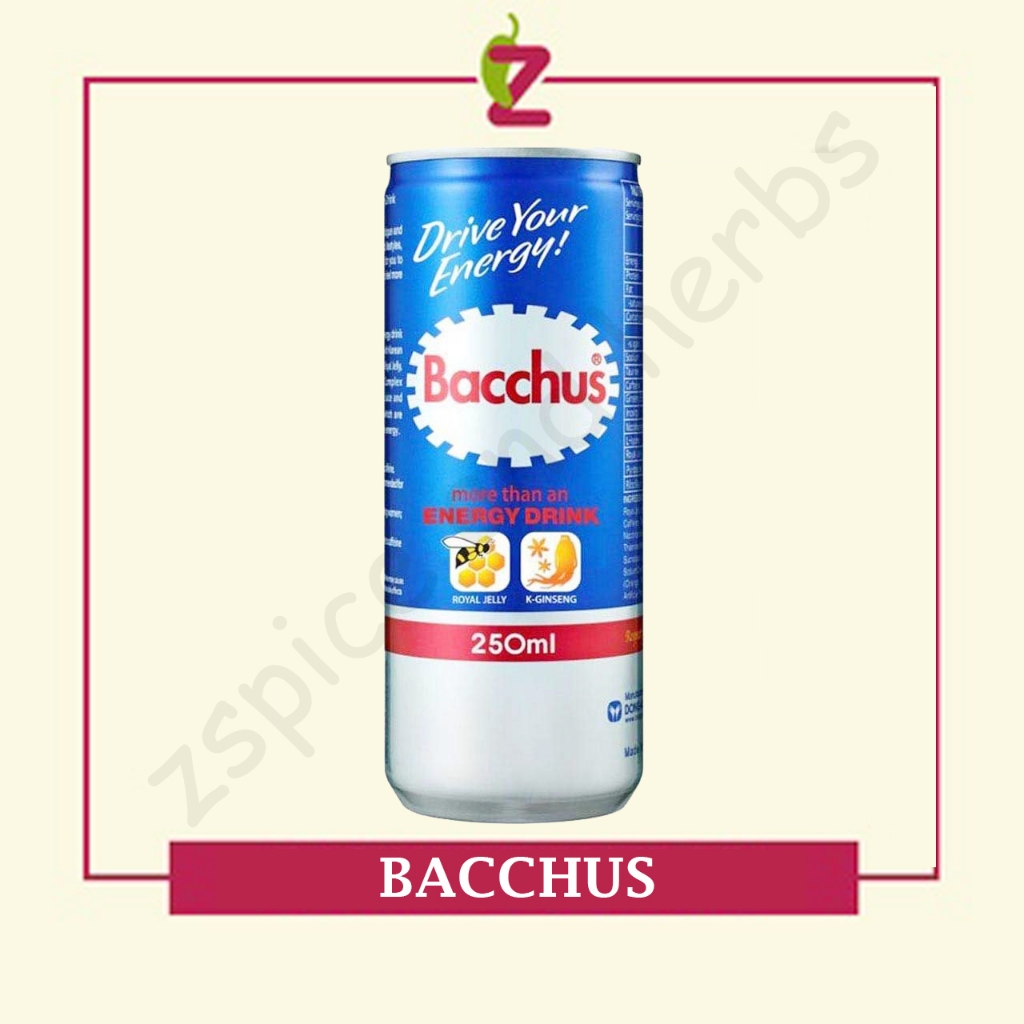 BACCHUS ENERGY DRINK REGULAR | Shopee Philippines