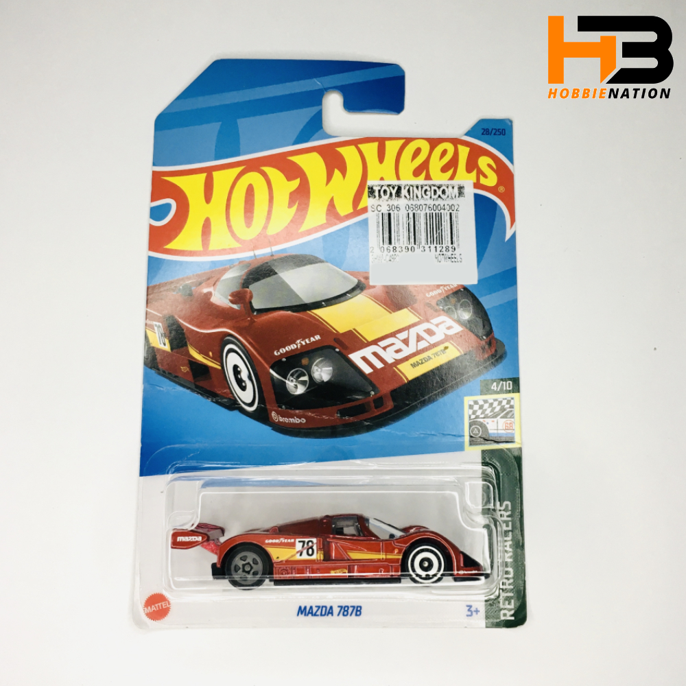 Hot Wheels Retro Racers Mazda 787B Toy Car Collectible Car