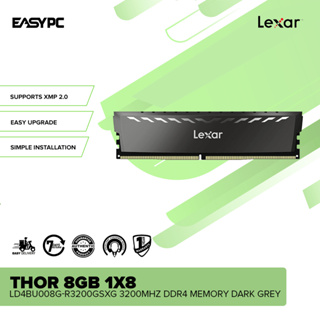 Lexar Thor DDR4 RAM 16GB Kit (8GB x 2) 3200 MHz, DRAM 288-Pin