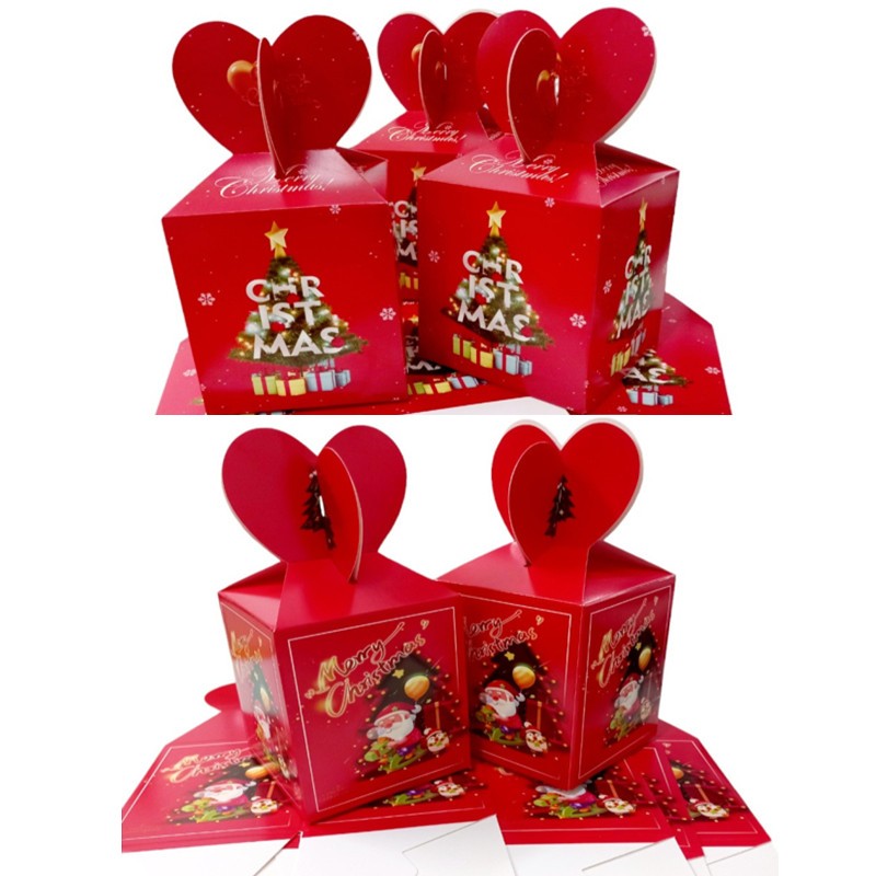 (Happy Bird) 6pcs/pack Candy Box Christmas partyneeds party supplies ...