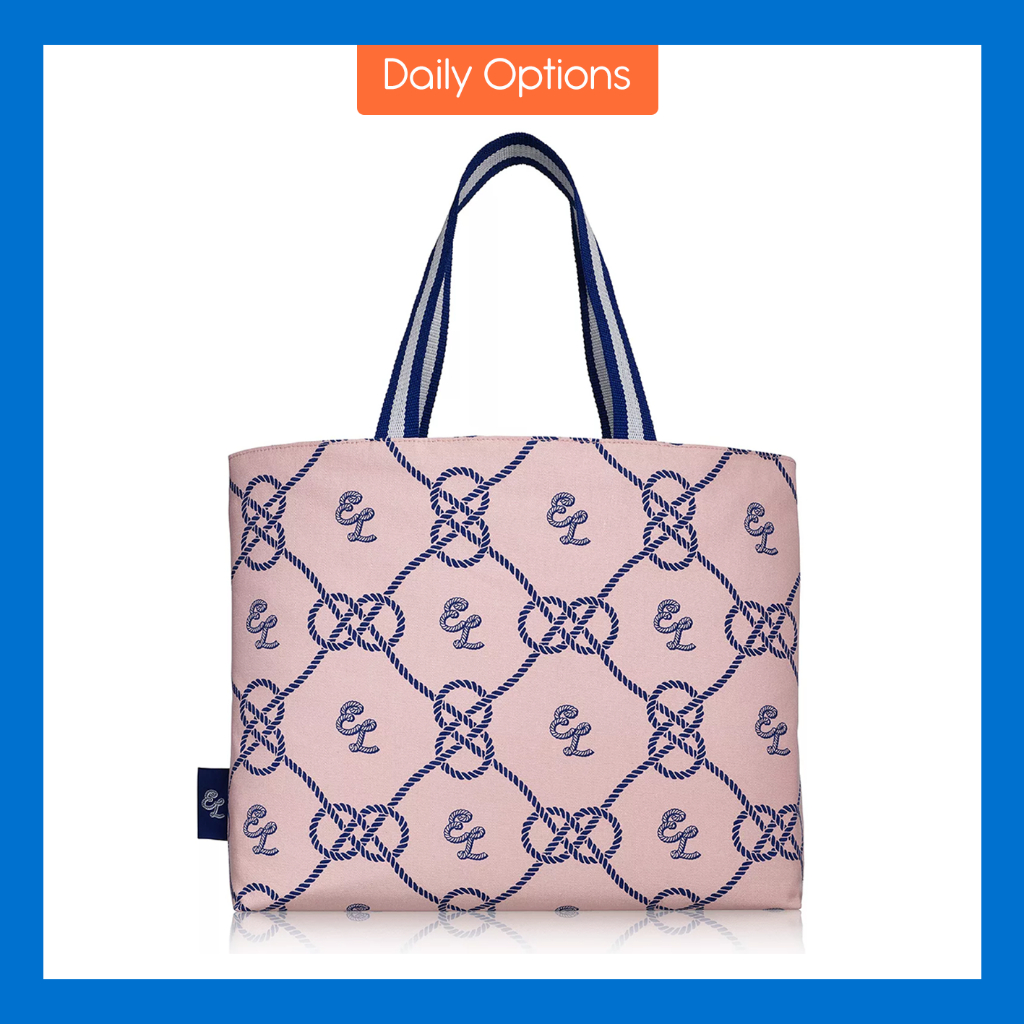 Estee Lauder GWP Nautical Tote Shopping Eco Bag - Pink | Shopee Philippines