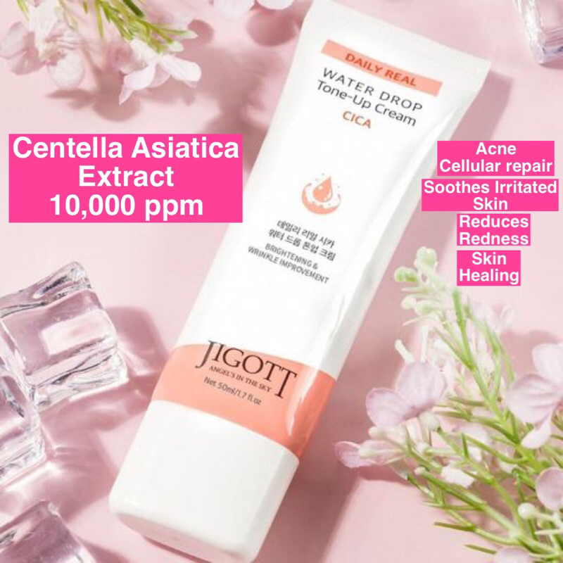 JIGOTT DAILY REAL CICA WATER DROP TONE UP CREAM - 50ML | Shopee Philippines