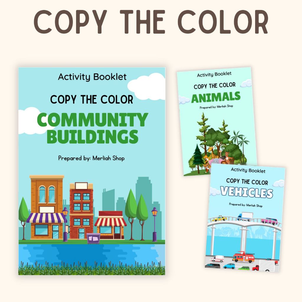 COPY THE COLOR Activity Booklet For Kids | Shopee Philippines