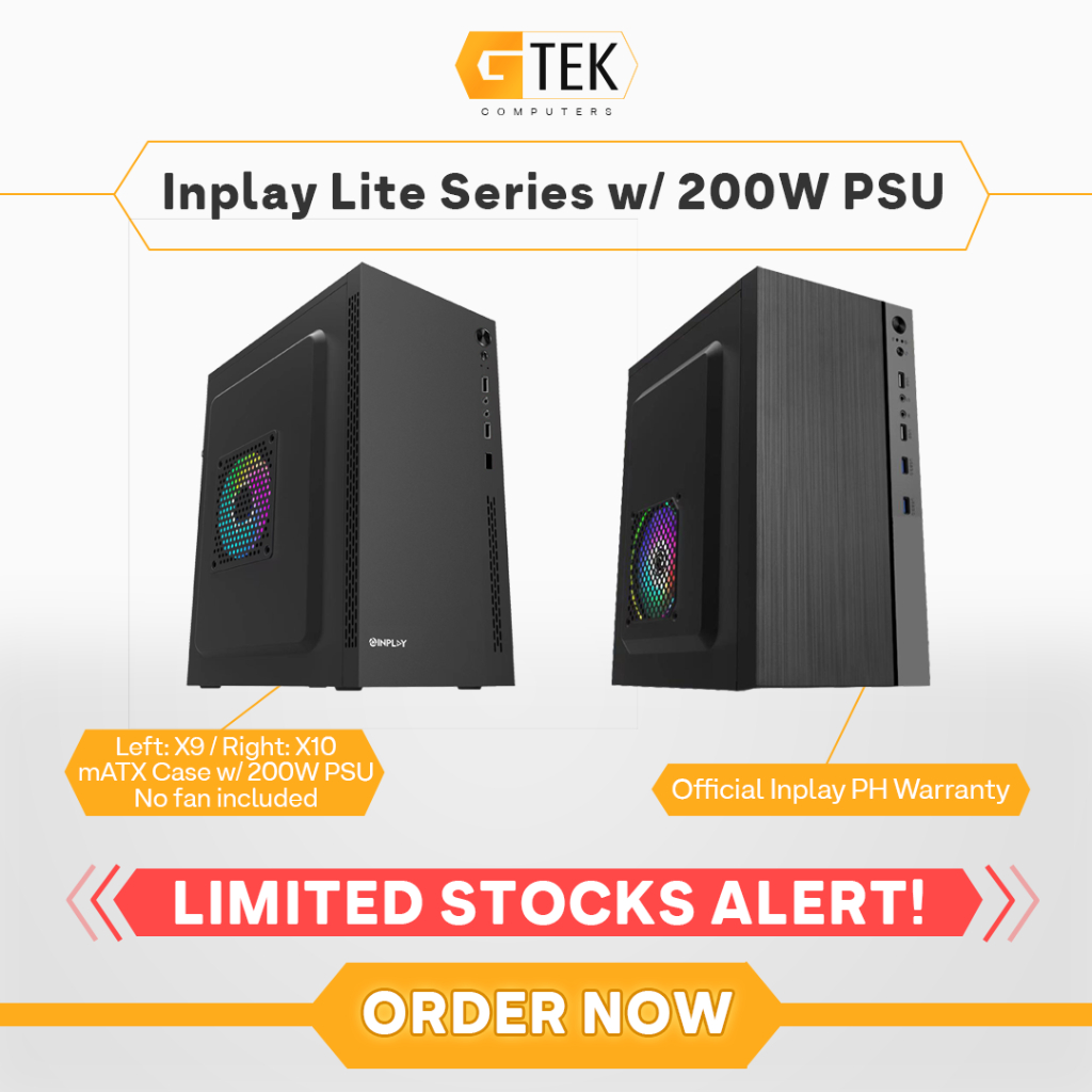 Inplay Lite Series X9 X10 Matx Case W 200w Psu Shopee Philippines