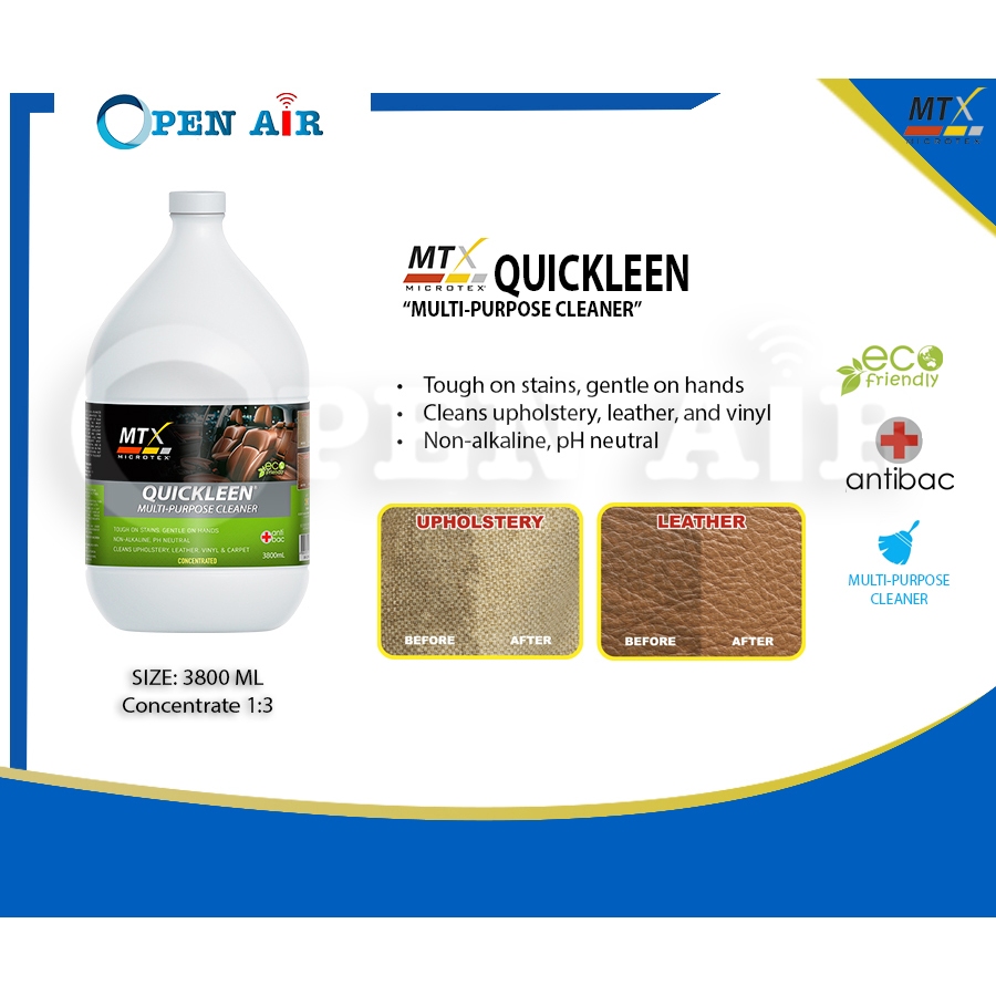 Microtex Quickleen (3800ml) "Interior MultiPurpose Cleaner" Shopee