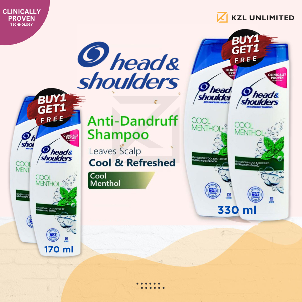 KZLU Buy1 Take1 Head & Shoulders Anti Dandruff Shampoo Cool Menthol ...